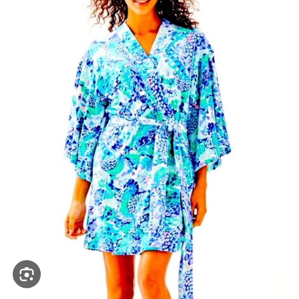 LILLY PULITZER | Elaine Robe in Wave After Wave 🌊